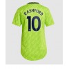 Manchester United Marcus Rashford #10 Tredjedrakt Kvinner 2022-23 Kortermet